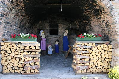 Il forno a muro del maso Schötzerhof